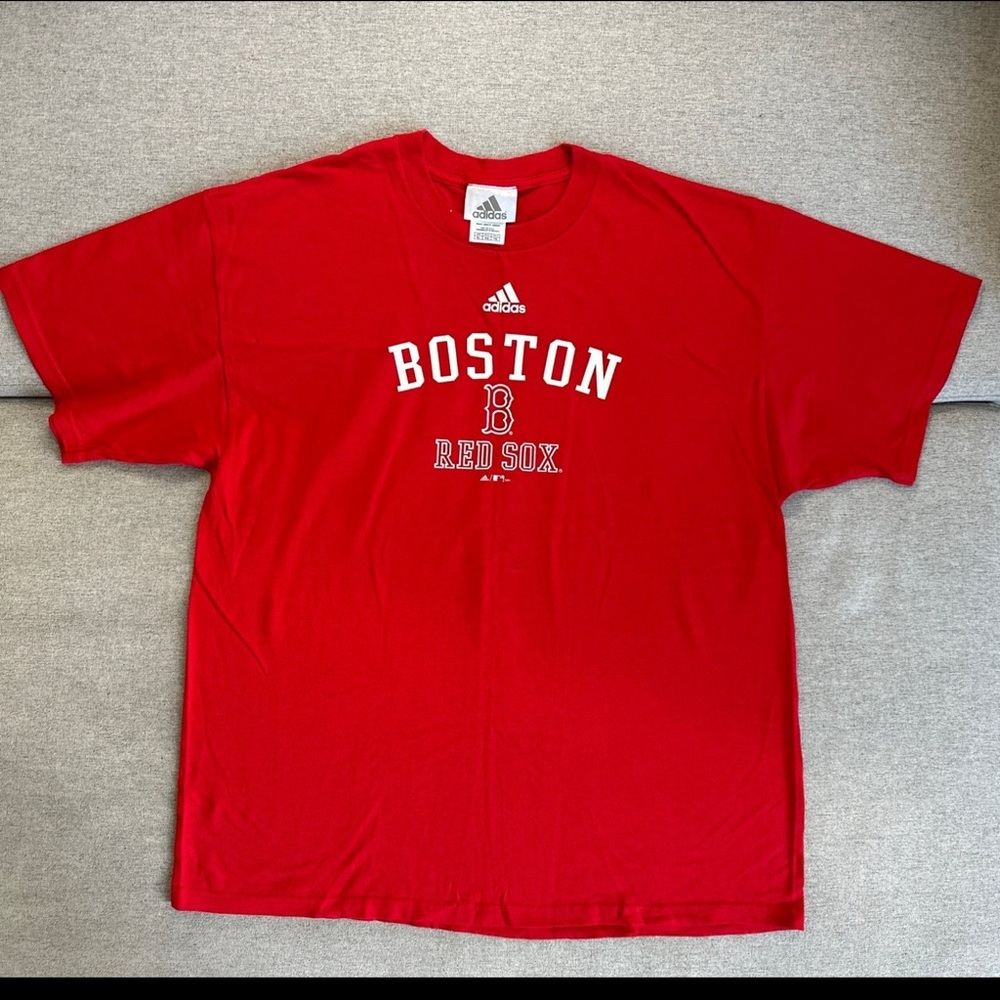 Adidas Boston Red Sox 2004 T-shirt Mens Size XL Red Y2K VTG Rare Excellent cond